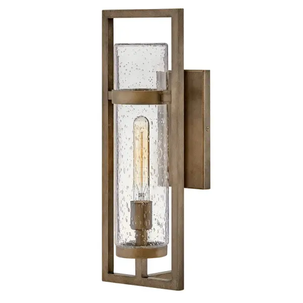Chic and contemporary, Cordillera hits the mark. Its tubular glass is surrounded by a sleek, slim frame conveying the ultimate look for modern styling. Available in a striking Black or Burnished Bronze finish, Cordillera is a seamless addition to all outdoor and interior styles.