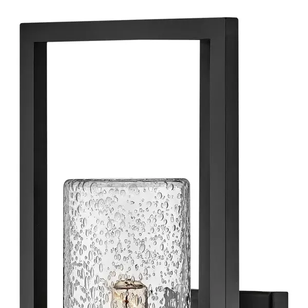 Chic and contemporary, Cordillera hits the mark. Its tubular glass is surrounded by a sleek, slim frame conveying the ultimate look for modern styling. Available in a striking Black or Burnished Bronze finish, Cordillera is a seamless addition to all outdoor and interior styles. - alternate view