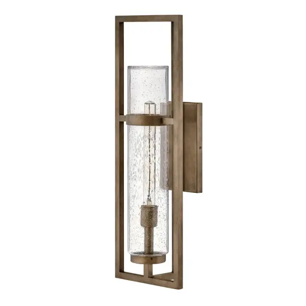 Chic and contemporary, Cordillera hits the mark. Its tubular glass is surrounded by a sleek, slim frame conveying the ultimate look for modern styling. Available in a striking Black or Burnished Bronze finish, Cordillera is a seamless addition to all outdoor and interior styles.