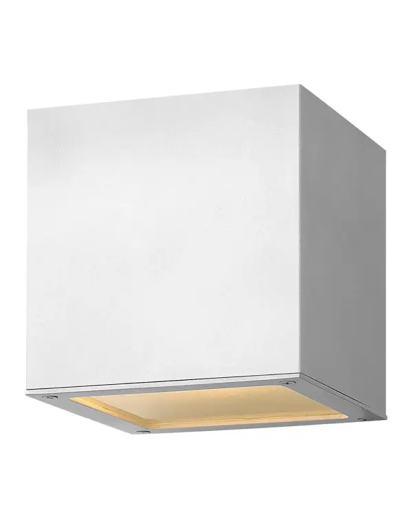 A collection of sleek designs, Kube's contemporary style featuring solid aluminum construction provides a chic, minimalist statement to complement a variety of exteriors.