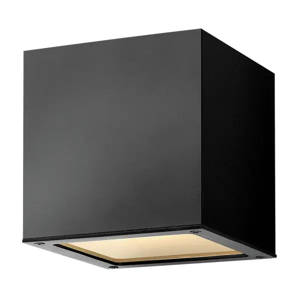 A collection of sleek designs, Kube's contemporary style featuring solid aluminum construction provides a chic, minimalist statement to complement a variety of exteriors.