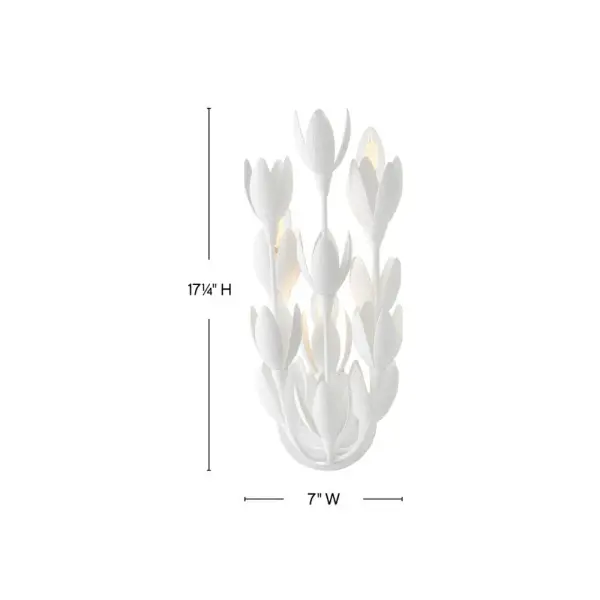 Flora is a work of art inspired by the delicate nature and beauty of florals. Blurring the line between lighting and sculpture, Flora's handmade, hand-painted blooms mesmerizingly unfold while the bulbs beautifully nestle inside. Flora is a part of the Lisa McDennon Collection. - alternate view