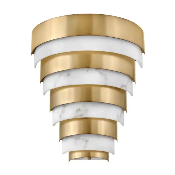 Breathing inspiration drawn from the classic style of Art Deco, Echelon, from our Lisa McDennon Collection, is a multi-tier style in a gleaming Heritage Brass finish. Through her global travels, Lisa McDennon pulls captivating style and trends and incorporates them into her product designs.
