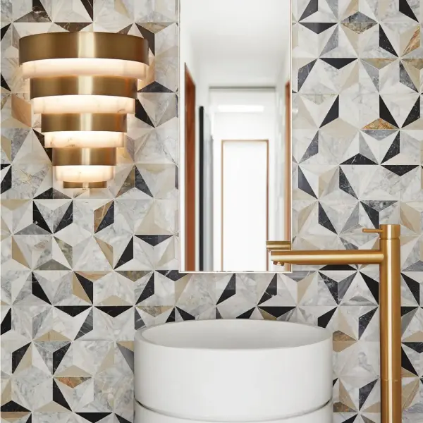 Breathing inspiration drawn from the classic style of Art Deco, Echelon, from our Lisa McDennon Collection, is a multi-tier style in a gleaming Heritage Brass finish. Through her global travels, Lisa McDennon pulls captivating style and trends and incorporates them into her product designs. - alternate view