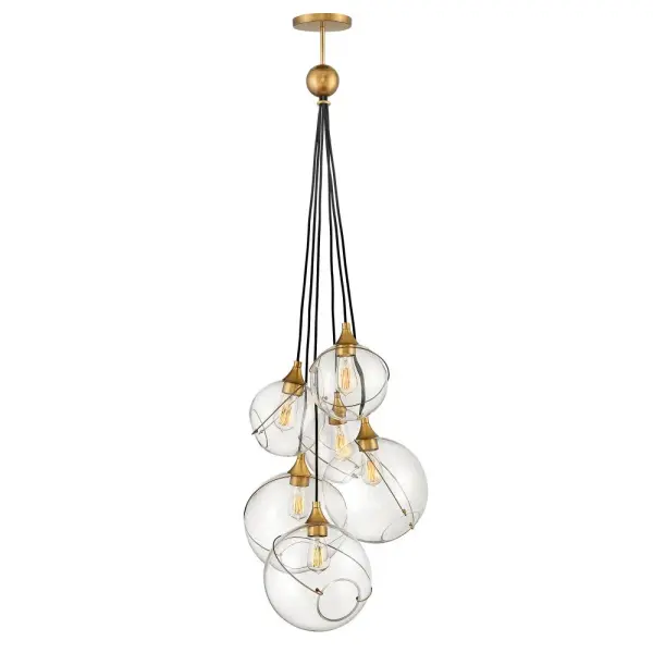 Medium Six Light Multi Tier Chandelier - Image 1