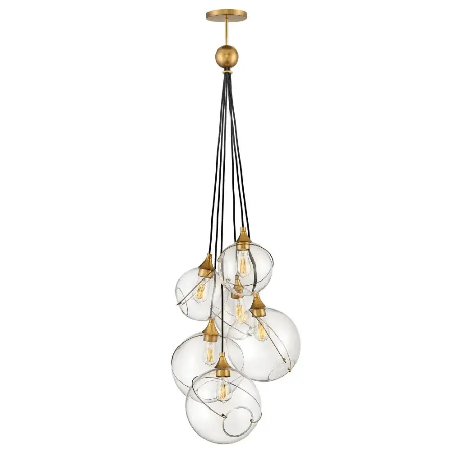 Medium Six Light Multi Tier Chandelier - Image 1