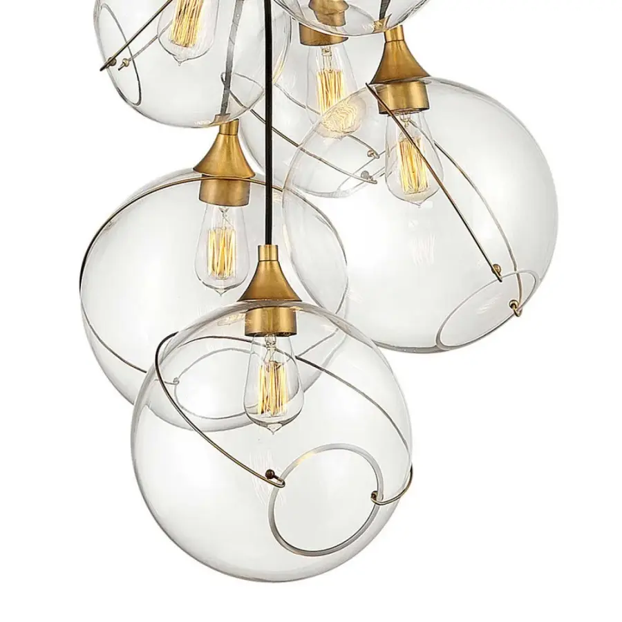 Medium Six Light Multi Tier Chandelier - Image 3