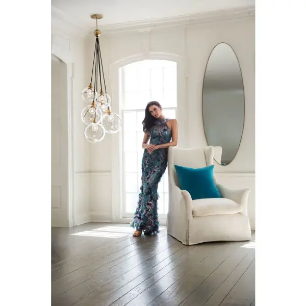 Medium Six Light Multi Tier Chandelier - Image 7