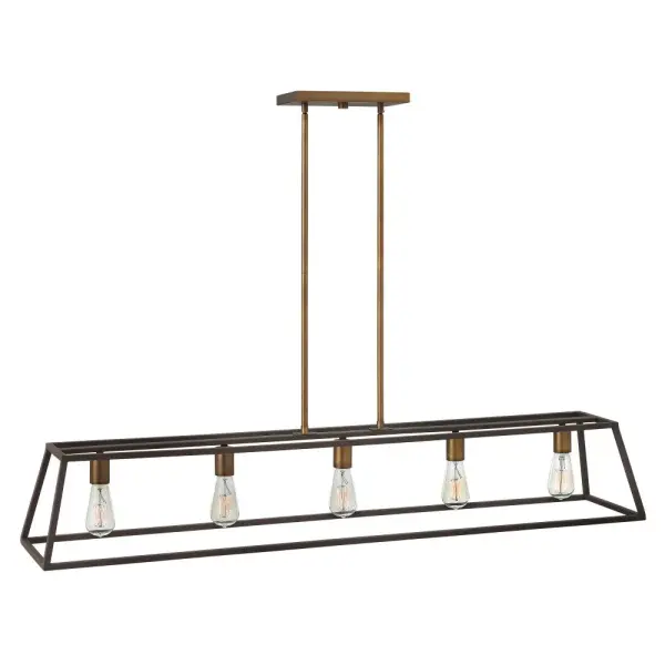 Large Five Light Open Frame Linear - Image 1