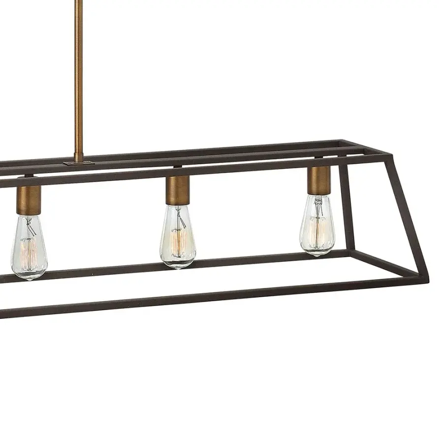 Large Five Light Open Frame Linear - Image 2