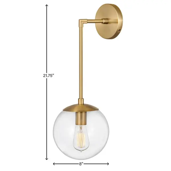 Add a midcentury modern design pop to a multitude of spaces with Warby. Tailor Warby to your personal style by modifying the length of the stems or choose to install sconces with the globe either up or down. Vintage style bulbs are recommended. - alternate view