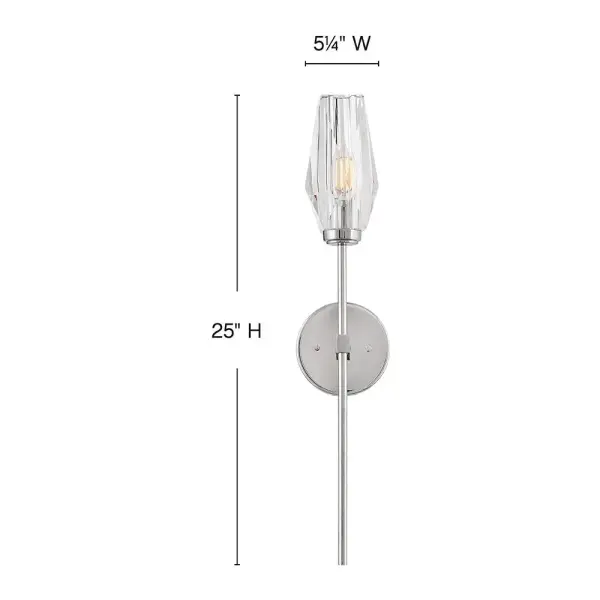 An embodiment of modern elegance, Ana’s faceted heavy-cut crystal gleams against a Black Oxide, Heritage Brass, or Polished Nickel finish. Like a piece of statement-making jewelry, Ana is the signature finishing touch in any setting. - alternate view