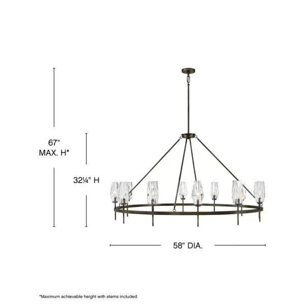 Extra Large Single Tier Chandelier - Image 2