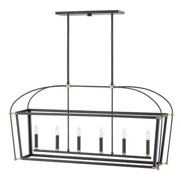 Medium Six Light Open Frame Linear - Image 1