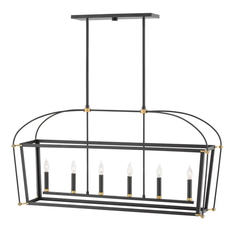 Medium Six Light Open Frame Linear - Image 1
