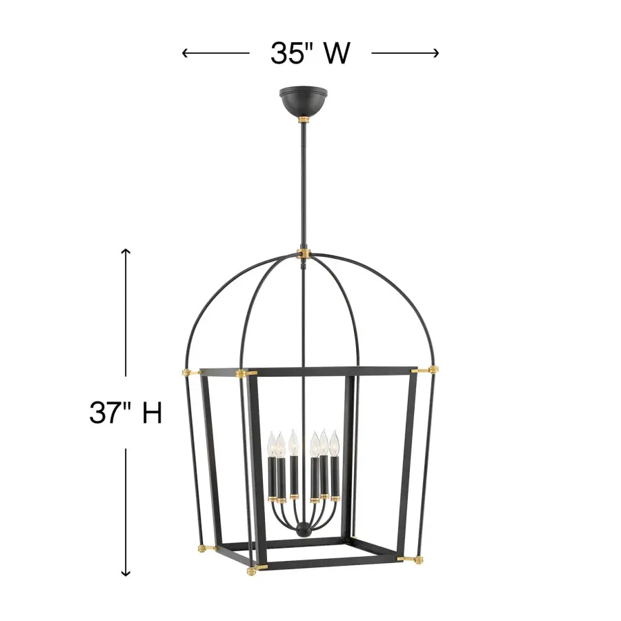 Medium Open Frame Chandelier - Image 4