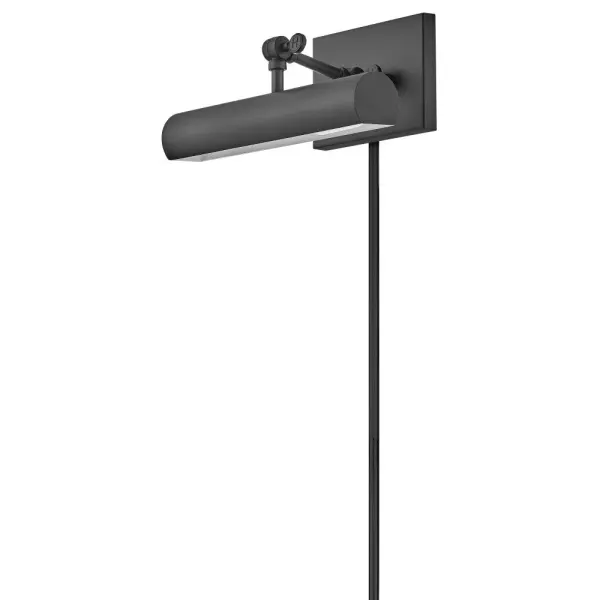 Stokes embraces traditional elegance at its finest. A delicate geometric backplate serves as the backdrop for a rounded shade in a striking Black, Heritage Brass, or Polished Nickel finish. Slim and streamlined, Stokes makes a dramatic impact while highlighting favorite elements within a space with artful illumination. Can be mounted with or without an included plug-in cord, featuring an in-line on/off switch. - alternate view