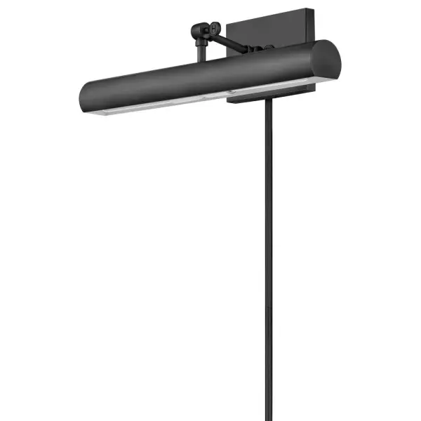 Stokes embraces traditional elegance at its finest. A delicate geometric backplate serves as the backdrop for a rounded shade in a striking Black, Heritage Brass, or Polished Nickel finish. Slim and streamlined, Stokes makes a dramatic impact while highlighting favorite elements within a space with artful illumination. Can be mounted with or without an included plug-in cord, featuring an in-line on/off switch. - alternate view