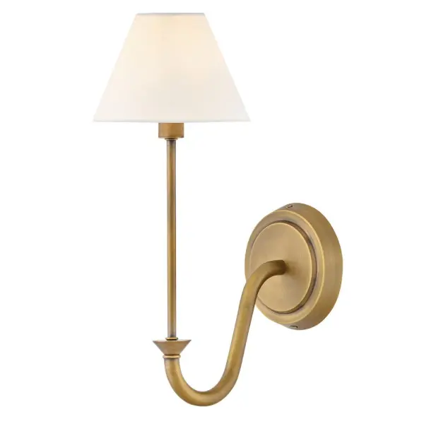 Inspired by traditional lighting styles, Greta complements its slim, contemporary silhouette with timeless details and classic finishes. A tapered, off-white linen shade softly diffuses light, filling your space with a warm ambiance.