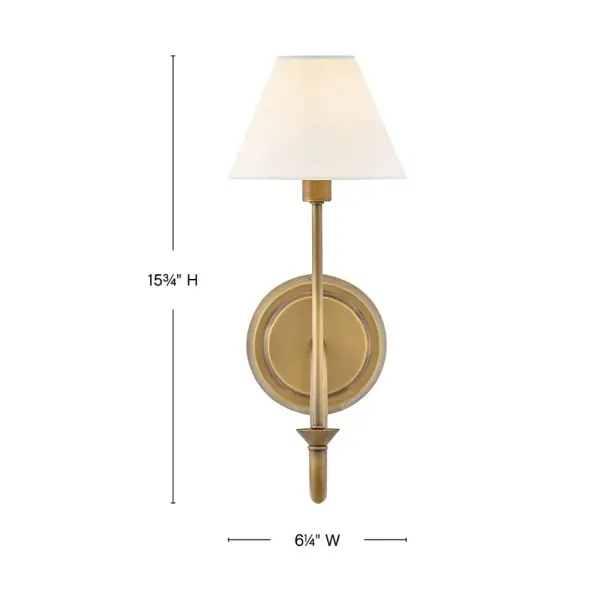 Inspired by traditional lighting styles, Greta complements its slim, contemporary silhouette with timeless details and classic finishes. A tapered, off-white linen shade softly diffuses light, filling your space with a warm ambiance. - alternate view
