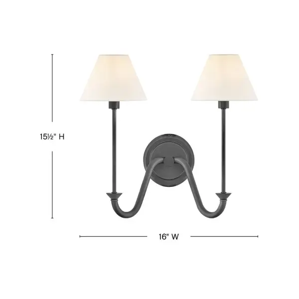 Inspired by traditional lighting styles, Greta complements its slim, contemporary silhouette with timeless details and classic finishes. Tapered, off-white linen shades softly diffuse light, filling your space with a warm ambiance. - alternate view