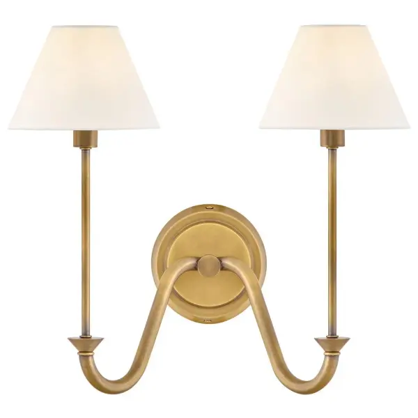 Inspired by traditional lighting styles, Greta complements its slim, contemporary silhouette with timeless details and classic finishes. Tapered, off-white linen shades softly diffuse light, filling your space with a warm ambiance.