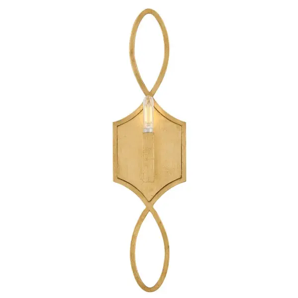 Leona’s decorative scrollwork is crafted from a gently curved, smoothly welded frame finished in hand-leafed Distressed Brass. Clean shapes complemented by exposed candelabra lamps create a family of formal fixtures with undeniable charm.