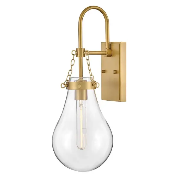 Eloise is bold and balanced with a compelling silhouette that is the definition of “statement-making.” Clear, raindrop-shaped glass is further enhanced by the delicate chain detailing to finish off a truly eye-catching fixture. Eloise adds to any transitional, modern, or traditional space.