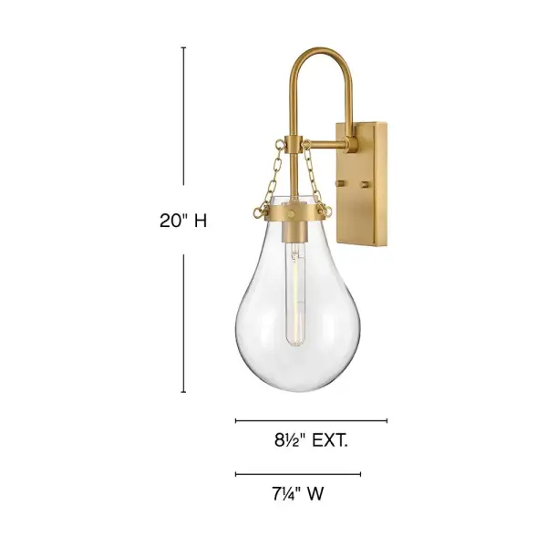Eloise is bold and balanced with a compelling silhouette that is the definition of “statement-making.” Clear, raindrop-shaped glass is further enhanced by the delicate chain detailing to finish off a truly eye-catching fixture. Eloise adds to any transitional, modern, or traditional space. - alternate view