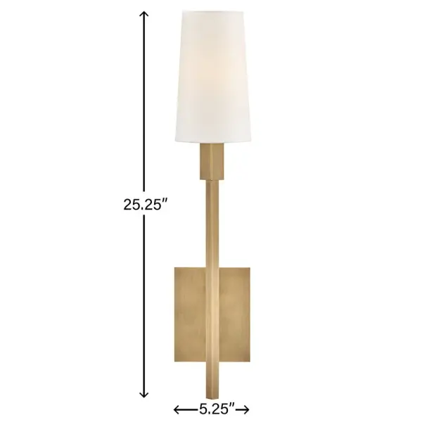 Fenwick’s chic, tailored aesthetic perfectly showcases its natural paper shades accentuated by bespoke, topstitched detailing. Square arms create dynamic angles complemented by a Heritage Brass or Black finish. - alternate view