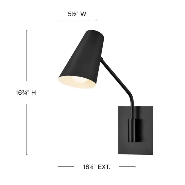 Perfectly styled and fantastically functional, Bray’s simple design features a clean, swiveling conical shade held by a slim articulating arm. A removable cord and convenient hidden on/off switch accommodate a wide variety of spaces and applications. - alternate view