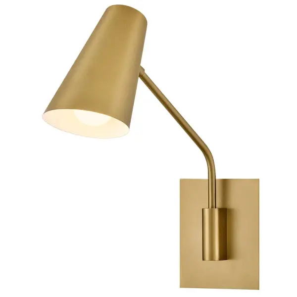 Perfectly styled and fantastically functional, Bray’s simple design features a clean, swiveling conical shade held by a slim articulating arm. A removable cord and convenient hidden on/off switch accommodate a wide variety of spaces and applications.