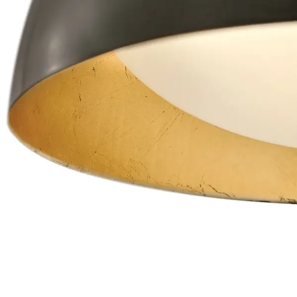 Unabashedly modern with classic finishes crafted to complement any setting, Vargas boasts a bold dome shade with a gold leaf-finished interior. Bring glamorous radiance to any space or style while highlighting your favorite nook or featured décor. - alternate view