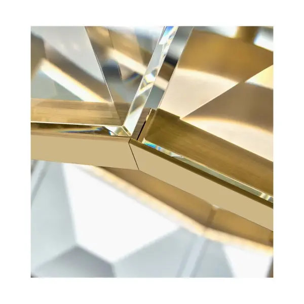 Jolie Medium LED Convertible Semi-Flush Mount in Heritage Brass - Image 4