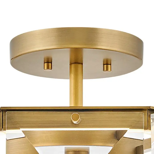 Jolie Medium LED Convertible Semi-Flush Mount in Heritage Brass - Image 6