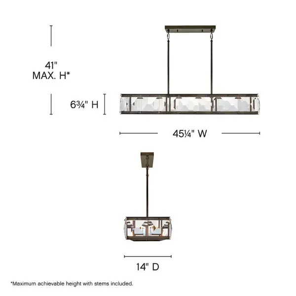 Jolie Medium LED Linear Chandelier - Image 2