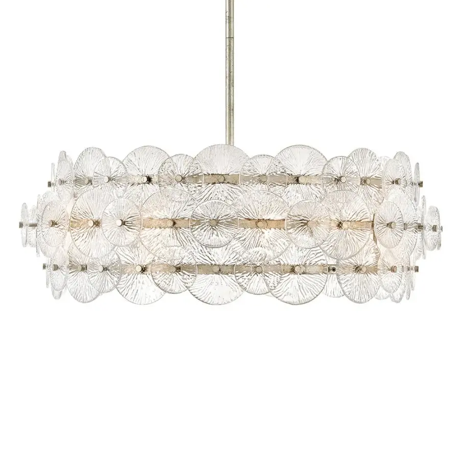 Rene Medium Drum Chandelier in Glacial - Image 4