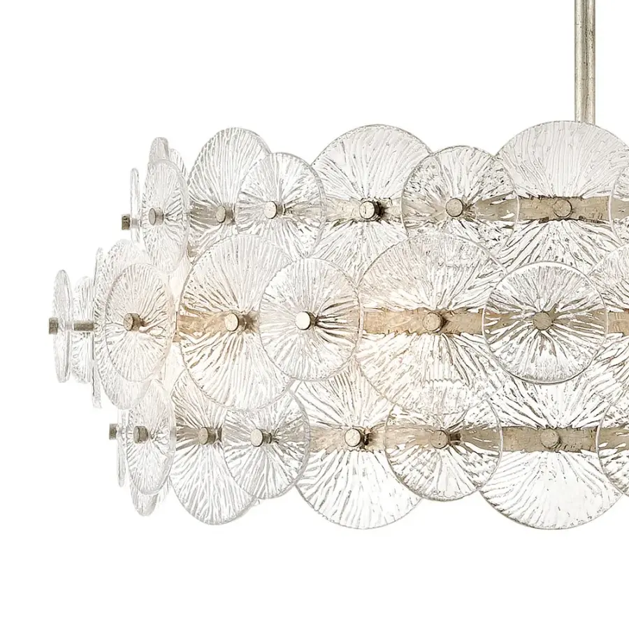 Rene Medium Drum Chandelier in Glacial - Image 6