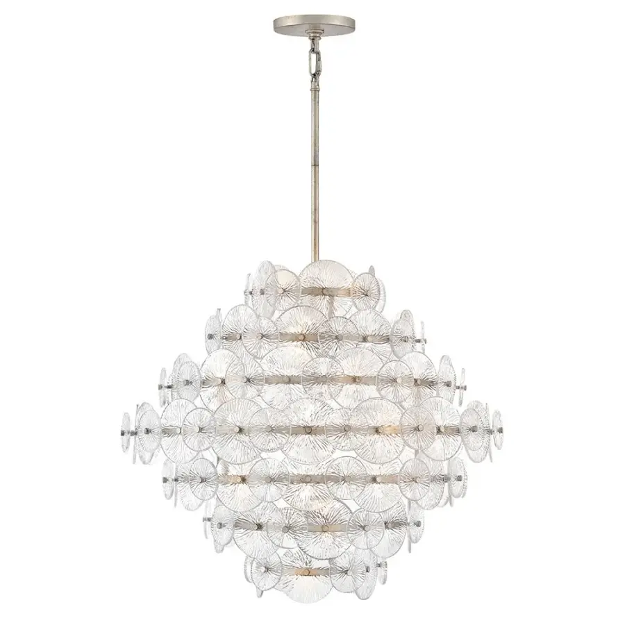 Rene Medium Multi-Tier Chandelier in Glacial - Image 1