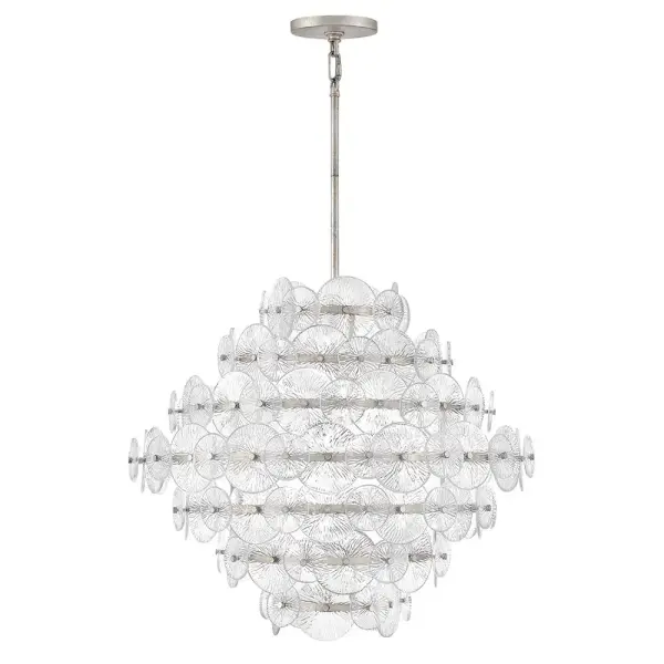 Rene Medium Multi-Tier Chandelier in Glacial - Image 3