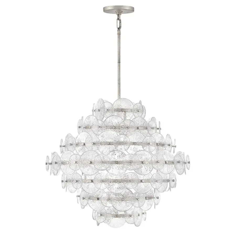 Rene Medium Multi-Tier Chandelier in Glacial - Image 3