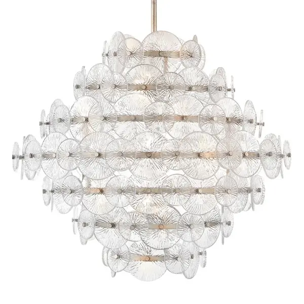 Rene Medium Multi-Tier Chandelier in Glacial - Image 4