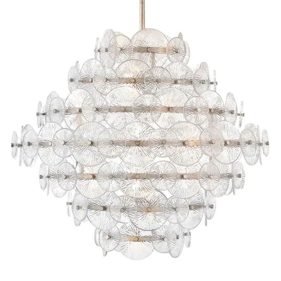 Rene Medium Multi-Tier Chandelier in Glacial - Image 4