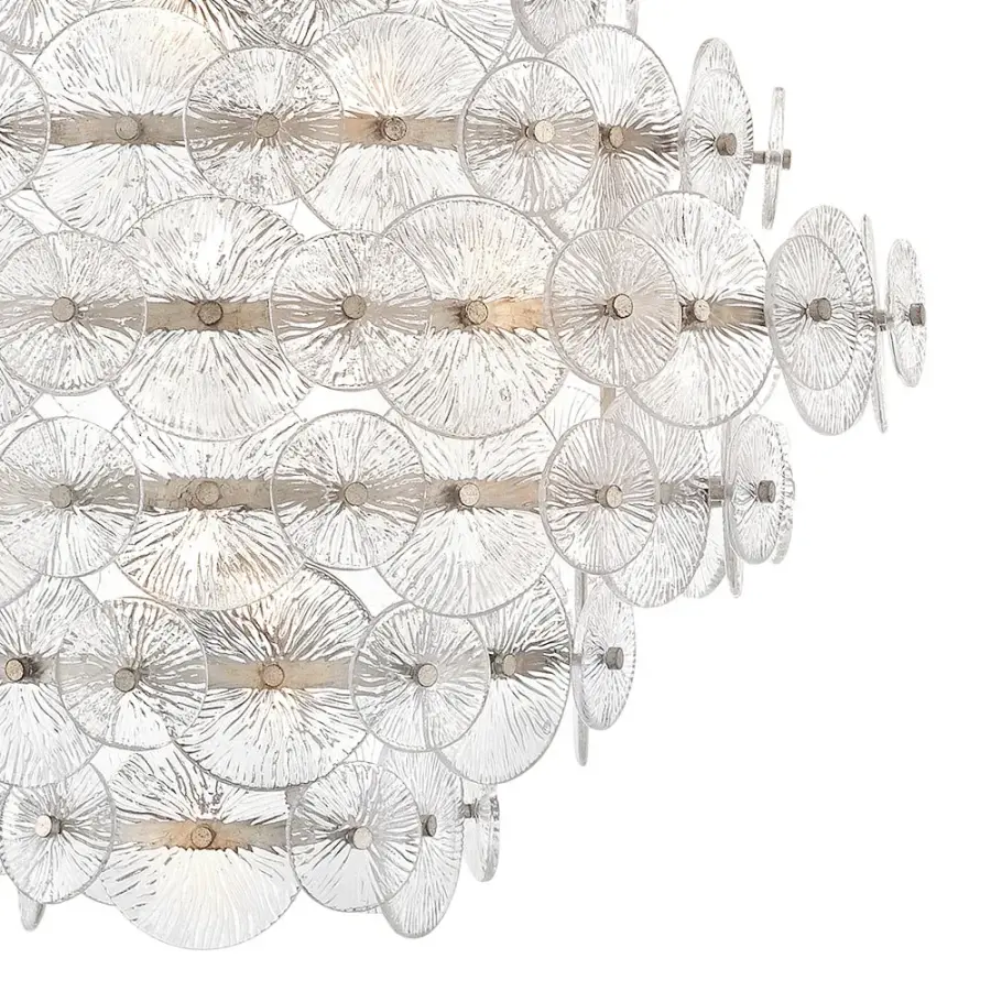 Rene Medium Multi-Tier Chandelier in Glacial - Image 6