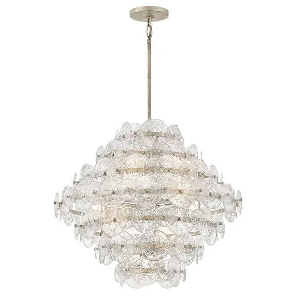 Rene Medium Multi-Tier Chandelier in Glacial - Image 8
