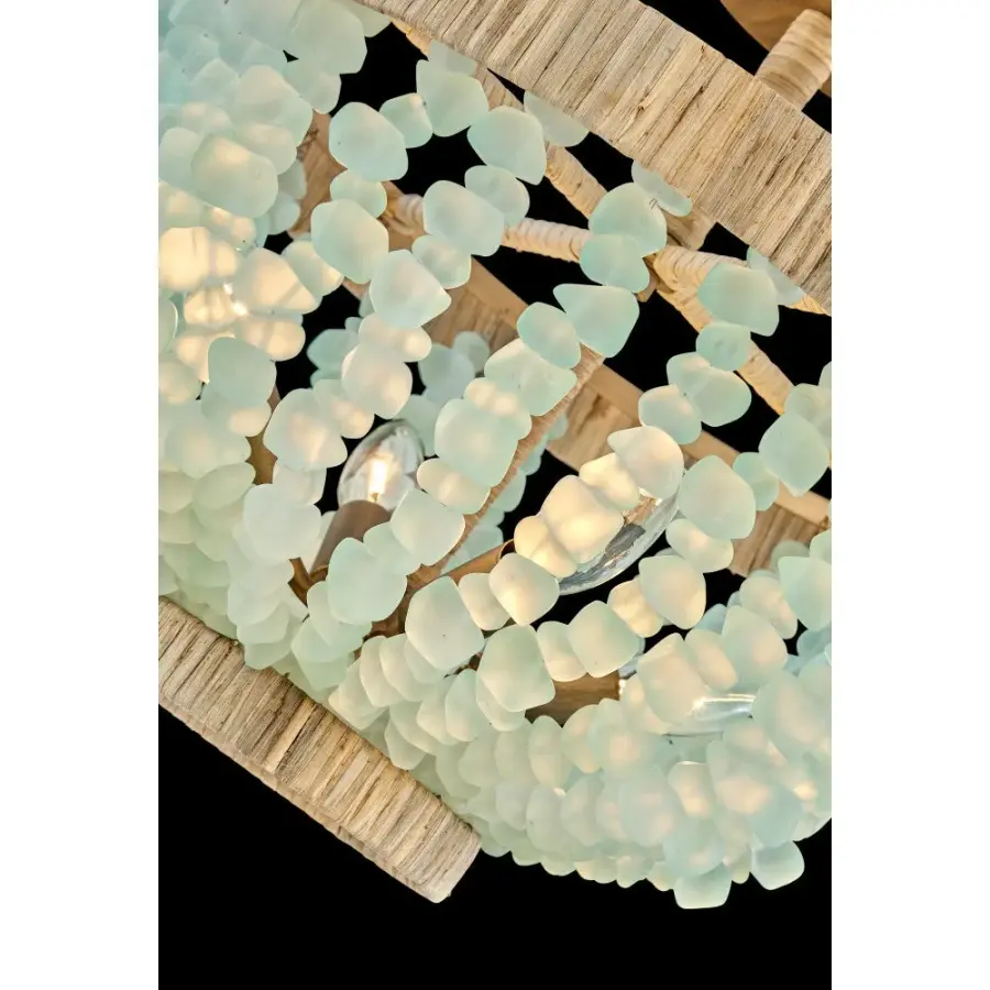 Dune Medium Semi-Flush Mount in Burnished Gold - Image 7