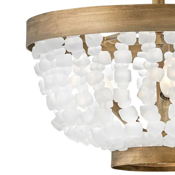 Dune Medium Semi-Flush Mount in Burnished Gold - Image 6