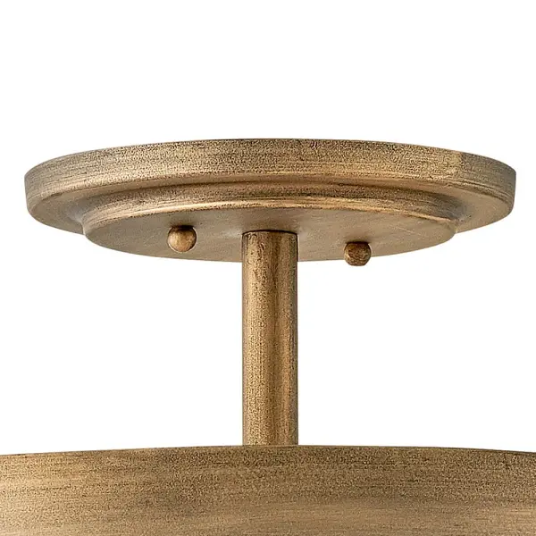 Dune Medium Semi-Flush Mount in Burnished Gold - Image 7