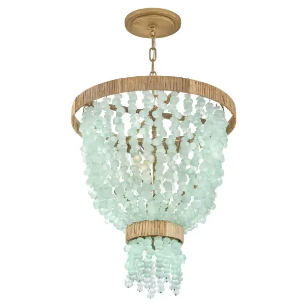 Dune Large Pendant in Burnished Gold - Image 5