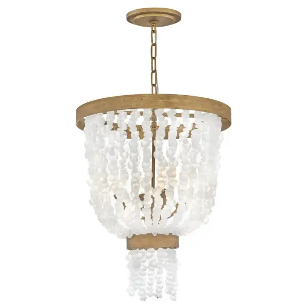 Dune Large Pendant in Burnished Gold - Image 1
